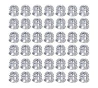 SHINEOFI 100 Pezzi Boccole Filettate in Acciaio al Carbonio per Mobili in Legno con Attacco Esagonale Inserti Filettati per Riparazione e Collegamento di Mobili e Armadietti