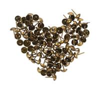 SHINEOFI 100 Pezzi Chiodi Decorativi Antichi in Ferro Oro per Mobili, | Punti Decorativi per Tappezzeria, Installazione Semplice, Uso Versatile su Superfici Interne