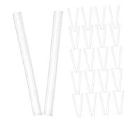 SHINEOFI 100 Pezzi Copri Orecchini Trasparenti Silicone Morbido Protezioni Antiallergiche per Orecchie Sensibili Fodere Protettive Comfort per