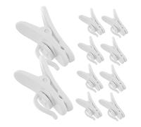 SHINEOFI 100 Pezzi Fermacavo Per Cuffie Fermacavi Per Microfono Clip Per Cavo Delle Cuffie Clip Del Telefono Clip Auricolare Clip Del Cavo Del Microfono Plastica Bianca