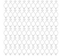 SHINEOFI 100 Pezzi Ganci per Soffitto in Acciaio a Forma di 8 Clip a Pressione per Controsoffitti, per Decorazioni Matrimonio, Ufficio e Aule, Riutilizzabili senza Viti