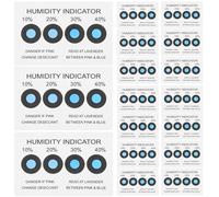 SHINEOFI 100 Pezzi Scheda Indicatrice di Umidità 10%-40% Carta Lettura Umidità per Monitoraggio Ambientale Industriale e Conservazione Musei