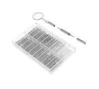 SHINEOFI 1000 pezzi Kit Riparazione con e Cacciaviti Set Completo per Orologi e Strumenti Multifunzione per Uso Domestico e Professionale