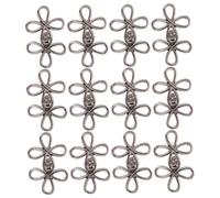 SHINEOFI 12 Paia Vintage Metal Cheongsam Buttons Covered Cloth Buckles For Sewing Clothes Coats Shawls And DIY Fashion Projects