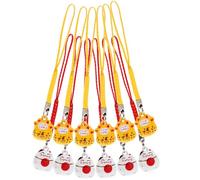 SHINEOFI 12 Pendenti Portachiavi a Forma di Gatto Campanellini Decorativi Colorati, Set da 12 Pezzi per Zaino e Borsa, Decorazioni Sospese Resistenti e Creative Colore Colore Casuale