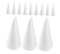 SHINEOFI 12 Pezzi A Forma di Cono in Polistirolo Espanso Cono in Schiuma Albero di Natale Manichini per Torte da Tavolo per