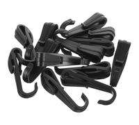 SHINEOFI 12 Pezzi Clip per Casco Leggero Gancio per Lampada Frontale da Costruzione Accessori per Elmetto Protettivo Montaggio Rapido Fari Sicurezza per Lavori Notturni in Cantiere