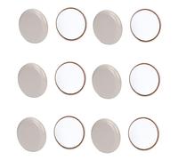 SHINEOFI 12 Pezzi PAD slider silenzioso Presa tampone gamba scivolare metter il fondo a cursori per le gambe della sedia cursori della sedia cursori per mobili plastica Grey