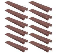 SHINEOFI 12 Pezzi Piastrella di Plastica per Livellamento Fontana da Giardino, Base Regolabile in Pp Resistente alle Intemperie, per Parchi e Spazi Pubblici