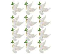 SHINEOFI 12 Pezzi Spilla Colomba Elegante in Lega di Zinco per Matrimoni e | Accessorio Versatile Clip Robusta Sul Bavero, Finitura Luminosa Duratura, Look Delicato per Uomo e Donna