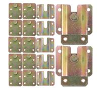 SHINEOFI 12 pezzi Supporti Angolari per Cornici e Mobili Incassati Ganci Interbloccanti Resistenti per Appendere Specchi Foto e Strutture Pesanti Montaggio Parete Sicuro e Facile