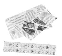 SHINEOFI 120 fogli Carta da Forno Oleata Alimentare Carta Pane Vintage Antigrasso per Frittura Sandwich e Hamburger per Fritti Uso Quotidiano Sicuro e Resistente