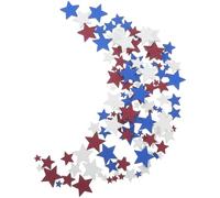SHINEOFI 120 Pezzi Decorazione in Legno a Forma di Stella Patriottica Rossa, Bianca e Blu per Tavolo, Resistente e Mantiene la Forma, per Celebrazioni del Veterans Day Stili Multipli