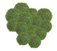SHINEOFI 14 Palline Decorative di Muschio Artificiale per Decorazioni Casa e Giardino Set 8Cm e 6Cm Palla di Muschio Simulato per Composizioni Floreali e Accessori Decorativi