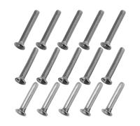 SHINEOFI 15 Pezzi Rivetti in Metallo per Giunti Stecche Ombrello, Rivetti di Ricambio Argento 7.5-9mm per Riparazione Fai da Te Ombrello, Connessione Affidabile e Sicura