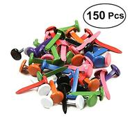 SHINEOFI 150Pezzi Mini Brads Colorati Pastello per Scrapbooking e Fai da Te Chiodi per Progetti Creativi Facili da Installare e Durevoli