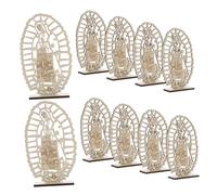 SHINEOFI 16 Pezzi Decorazione da Tavolo da Pranzo al Forno Ugello Fisso Supporto per Torcia Elettrica Fiala Campione Trasparente Faro per Torcia Elettrica Ciondolo Chic Distintivo di