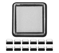 SHINEOFI 16 Pezzi Tamponi per Timbri Vuoti 3x3cm in Spugna e Plastica per attività Educative e Ufficio Facile da Ricaricare per Principianti e Progetti Fai-da-Te