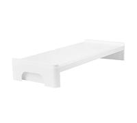 SHINEOFI 1pezzi Alza Monitor in Plastica Bianco Supporto per Notebook Rialzo per Computer da Scrivania Base per Monitor Organizer Desktop Multifunzione