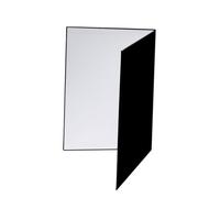 SHINEOFI 1pezzi Riflettore Fotografico Formato Cartoncino Riflettente Pieghevole Nero Lato Per Riempire La Lato Argentato Per Riflessi Accessorio Per Nature Morte e Foto Prodotti