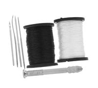 SHINEOFI 1set Aghi Da Cucito Inossidabile Con Punteruolo Per Riparazioni Di Tessuti Per Cucito Mano Fodere Libri e Kit Professionale Facile Da Usare