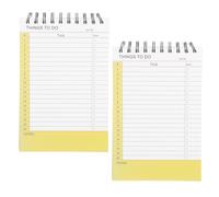 SHINEOFI 2 Confezioni Planner Notebook Spiral Top-bound Undated Schedule Organizer For Students And Professionals Minimalist Daily Task Management Journal