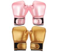SHINEOFI 2 Paia Guanti da Boxe per Allenamento e Sparring, PU | Spugna Morbida, Uso per Esercizio, Protezione delle Articolazioni, Stile Carino, per Bambini e Bambine