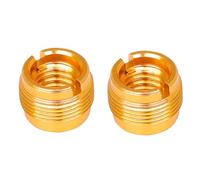 SHINEOFI 2 pezzi Adattatore Vite Microfono Connessione Clip Supporto Filettatura per Asta Microfono Accessorio Sostitutivo Resistente e Pratico in Metallo Dorato