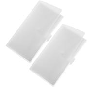 SHINEOFI 2 Pezzi Album Trasparente per Biglietti Aerei Portafoto Ricaricabile con Chiusura Snap per e Speciali