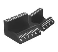 SHINEOFI 2 Pezzi Applicatore di Etichette per Flaconi in Pla Nero con Compatibilità Versatile e Precisione di Etichettatura per Piccole Imprese e Laboratori