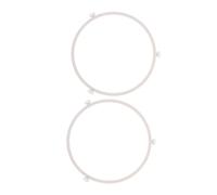 SHINEOFI 2 pezzi Base di Supporto per Piatto Girevole Microonde in Plastica Resistente Ricambio per Vassoio Rotante Forno Accessorio Essenziale per Funzione Rotazione