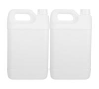 SHINEOFI 2 Pezzi Contenitore Sigillato 5l Bianco, in Plastica Hdpe, con | Capacità Grande, Struttura Robusta, Chiusura Affidabile, per Stoccaggio Liquidi, Uso Industriale e Campeggio