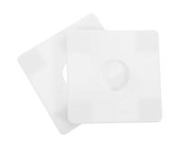 SHINEOFI 2 Pezzi Copertura Decorativa per Foro Tubo Placca Chiusura Bianca Finitura Murale per Condizionatore e Installazione Facile Attrezzi
