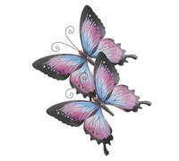 SHINEOFI 2 Pezzi Decorazione da Parete Farfalla in Ferro, Stile Classico | Murale Forma di Farfalla, Adorno Creativo per Recinto e Muro, Uso Interno e Portico