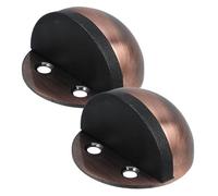 SHINEOFI 2 Pezzi Fermaporta con Design a Mezza Cupola da Pavimento in Acciaio Inossidabile Facile da Installare Aspetto Minimalista Versatile per Soggiorno e Ufficio