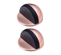 SHINEOFI 2 Pezzi Fermaporta Pavimento Rotondo in Acciaio Resistente Stop Porta Antischiacciamento per Interni Casa Protezione e Animali Design Durevole