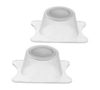 SHINEOFI 2 Pezzi Filtro per Aerografo Trasparente in Plastica, Rete Fine | Smalti e Aerografi, Riutilizzabile, Cattura Particelle, per Arte e Modellismo, Compatibile Molti Aerografi