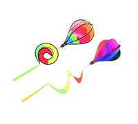 SHINEOFI 2 Pezzi Girandola da Giardino Pallone Aerostatico Colorate Decorazioni Appese Tornado per Esterni Mulino Vento Solido e Decorativo per Aree Verdi e Cortili