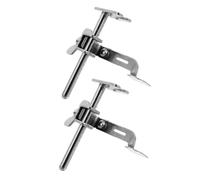 SHINEOFI 2 Pezzi Guida per Cucitura Macchina da Cucire in Metallo Righello Cucito per Linee Dritte e Curve Strumento Preciso per Posizionamento Cuciture Accessorio Resistente e Ergonomico