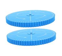 SHINEOFI 2 Pezzi Kumihimo Disk Braiding Board per Gioielli Disco Rotondo Blu Strumento Portatile per Creazione Braccialetti e Collane Precisione e Tensione Uniforme per Progetti Te