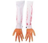 SHINEOFI 2 Pezzi Mano Finta di mercoledì Addams Decorazioni Oggetti | Decorazione Spettrale di Halloween, Adulto per Scherzi e Allestimenti, Tessuto e Gomma, Bianco