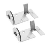 SHINEOFI 2 Pezzi Marcia Piastra Fermaporta Chiudiporta Fermaporta Montato A Pavimento Montabile di Paraurti in Gomma