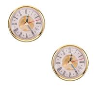 SHINEOFI 2 Pezzi Orologio in Quarzo Silenzioso Romano Orologio d'Epoca Numeri retrò Testa di Orologio intarsiata Vintage Inserto per la Testa dell'orologio Vintage plastica