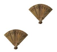 SHINEOFI 2 Pezzi piccolo tenuto decorativo mano arredamento USB luce lux favorite ciondolo per auto car hook ciondolo a ventaglio ornamento portachiavi per auto Legno di sandalo verde