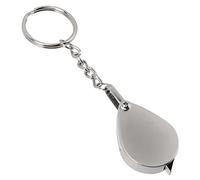 SHINEOFI 2 Pezzi Portachiavi con Lente d'Ingrandimento megafono Portatile ingranditore Portatile Striscia Luminosa a LED Lente Pieghevole Pendente con Lente d'Ingrandimento Portatile