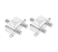 SHINEOFI 2 Pezzi Splitter Coassiale per Tv e Antenna Accessorio per Amplificatori e Tv Design Compatto e Installazione Compatibile Catv