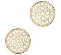 SHINEOFI 2 Pezzi Struttura per Composizione Floreale in Metallo Forniture di Arrangiamento Arrangiatore Floreale Disposizione Steli Porta Composizioni Floreali Filo Schiuma Vaso Golden