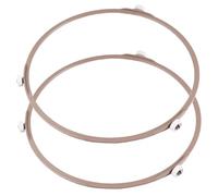 SHINEOFI 2 pezzi Supporto Girevole per Microonde Anello Roller in Vetro Staffa Rotante Stabile per Piatto Microonde Ricambio Resistente e Facile da Installare