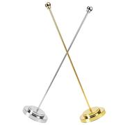 SHINEOFI 2 pezzi Supporto per Bandiera da Tavolo in Ferro Portabandiera con Base Stabile e Resistente all Usura Asta Portabandiera Desktop Compatibile per Ufficio e Decorazione Scrivania