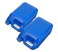 SHINEOFI 2 Pezzi Tanica Plastica da 5l in Hdpe con Coperchio Sicuro Blu | Contenitore per Stoccaggio Chimico, Uso Esterno Industriale, Resistente Agli Urti, Livello Liquido Visibile